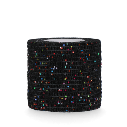 Excellent Animal Glitter Bandage Profi 5 cm - Zwart