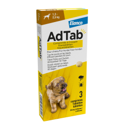 Elanco AdTab kauwtabletten Hond (1,3 - 2,5 kg)