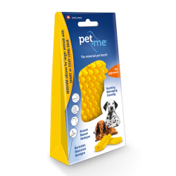 Pet+Me Dog Hair Brush Kort haar Geel