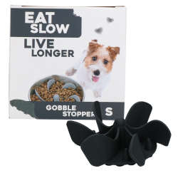 Eat Slow Live Longer Gobble Stopper Grijs S