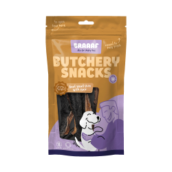 Braaaf Butchery Snacks Runderkophuid met haar 150 g